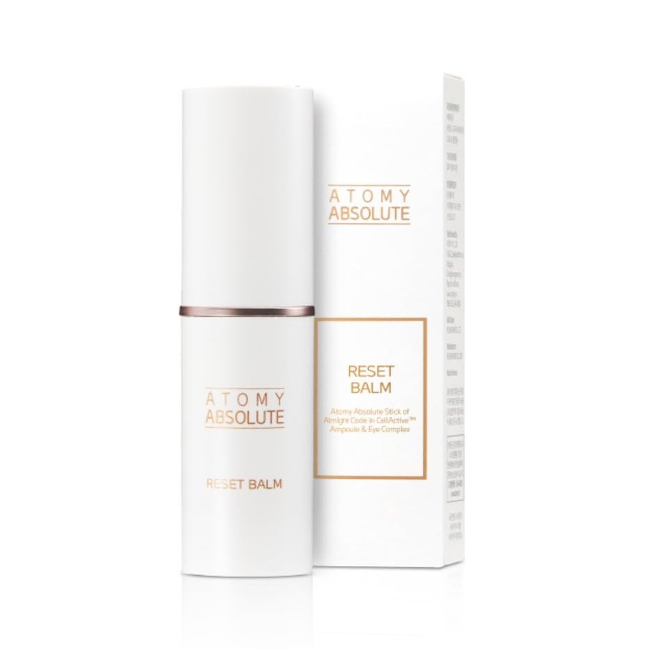 A.t.o.m.y Absolute Reset Balm 0.3 oz,9g, eye cream ampoule, Anti-Aging Night Balm for Firming & Radiance, Deep Wrinkle Care with Peptide Complex & Plant-Derived Oils