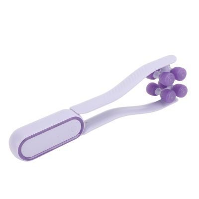 Massage Roller for Double Chin Wrinkles, Skin Tightening Face Roller with Adjustable Strength, Home Use Purple Tool for Lift and Elasticity Enhancement