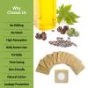 STFOCE 10pcs Castor Oil Pack Wrap, Disposable Castor Oil Pack for Belly Button, Organic Cotton Pad Self-Adhesive, Highly Absorbent, No Leakage, No Wash, Portable(Khaki) view 3