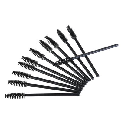 KAILIKETIY 50pcs Disposable Black Eyelash Mascara Wands Applicator Brush Kit for Makeup for Beauty Salons and Personal Use Easy to Use Flexible Brush for Clump Application