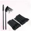 KAILIKETIY 50pcs Disposable Black Eyelash Mascara Wands Applicator Brush Kit for Makeup for Beauty Salons and Personal Use Easy to Use Flexible Brush for Clump Application view 3