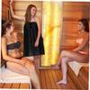 12pcs Disposable Spa Wrap Women's Bath Skirt Salon Sauna Shower Skirt Soft Comfortable Non-Woven Fabric Black view 4