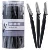 40pcs Eyebrow Razor for Women, Newbie Friendly Dermaplane Razor, Face Razors and Shaver Dermaplaning with Protective Covers (Black) view 1