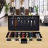 Barber Carrying Case Barber Case For Clippers And Supplies, Hairdressing Tools Storage Case With Handle And Secure Numlock Barber Beauty Salon Tool Kits Storage (black and gold) view 3