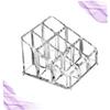 9 Slot Transparent Plastic Lipstick Storage Box Jewelry Holder and Makeup Organizer for Home and Shop Ideal for Lipstick Gloss and Cosmetics view 2