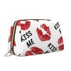 Xsovgoi Valentines Days Leather Makeup Bag Organizer Travel Cosmetic Bag 8.3"X3.6"X5.3" view 2
