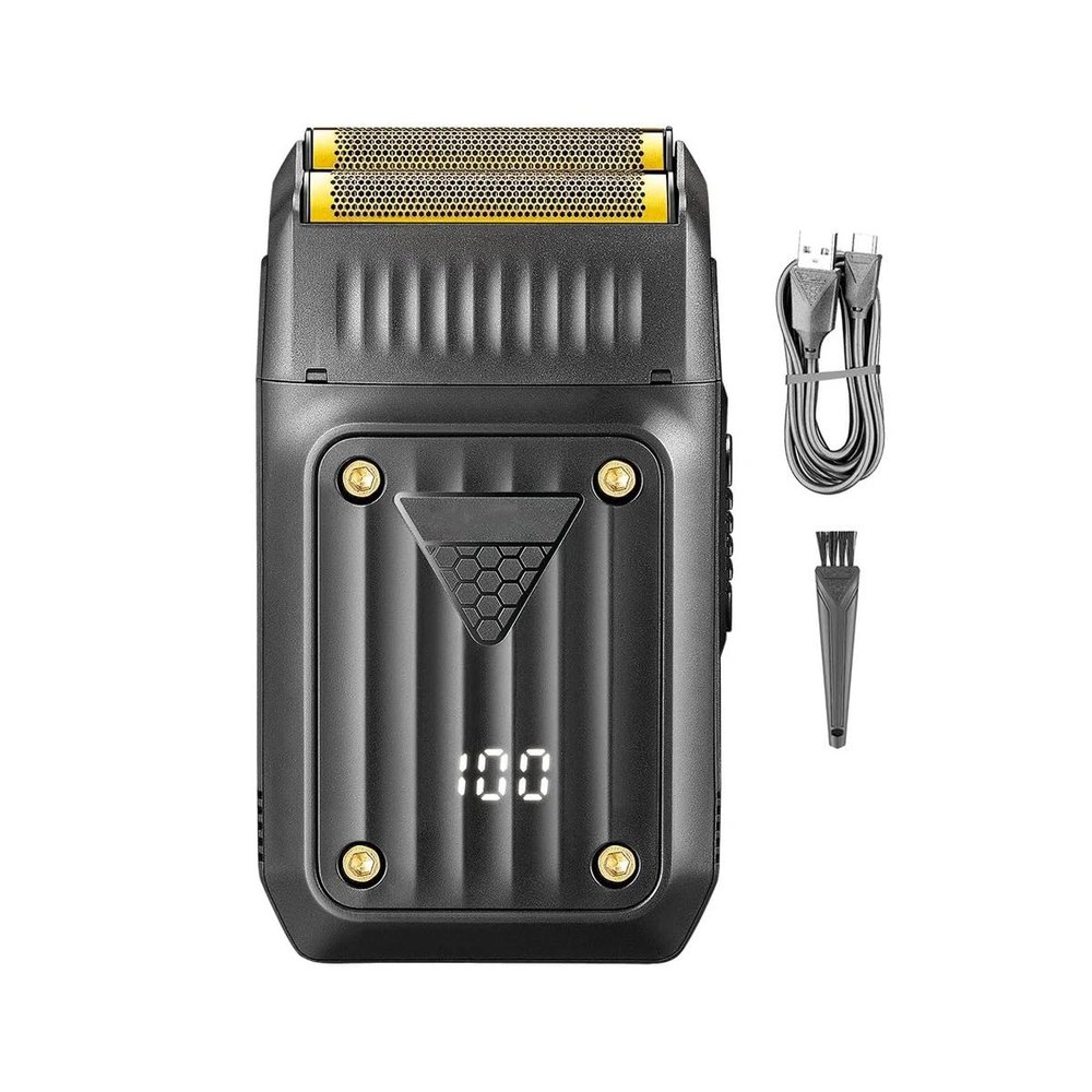 Men's Shaver, Shaver Electric Razor Professional Beard Trimmer Rechargeable Razor Digital Display Razor Reciprocating Shaver for Man