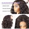 SOKU Long Curly Brown Wig, 22 Inch Glueless 13x4x1 HD Lace Front Wigs for Black Women Pre-Plucked Hairline with Baby Hair Lightweight Synthetic Curly Layered Hair Wigs(Dark Brown) view 4