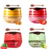 4 PCS Bee Lip Balm Honey Pot,Lip Mask Propolis Moisturizing,Prevention Dry and Cracked Lip Scrubs Exfoliator Lip Wrinkle Skin Care Products (Honey & Strawberry & Watermelon & Apple Lime) view 1