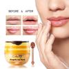 4 PCS Bee Lip Balm Honey Pot,Lip Mask Propolis Moisturizing,Prevention Dry and Cracked Lip Scrubs Exfoliator Lip Wrinkle Skin Care Products (Honey & Coconut & Mint & Strawberry) view 3
