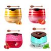 4 PCS Bee Lip Balm Honey Pot,Lip Mask Propolis Moisturizing,Prevention Dry and Cracked Lip Scrubs Exfoliator Lip Wrinkle Skin Care Products (Honey & Cherry & Mint & Strawberry) view 1