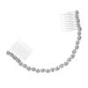 1 PC Comb Clips for Hair Barrettes Bridal Hair Accessories for Women One Hair Beads Tiara Hair Clip Stylish Hair Adornment High-end Hair Clip Charming Hair Adornment Silver NinthAvenue Basics view 1