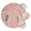 1 PC Comb Clips for Hair Barrettes Bridal Hair Accessories for Women One Hair Beads Tiara Hair Clip Stylish Hair Adornment High-end Hair Clip Charming Hair Adornment Silver NinthAvenue Basics view 3