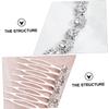 1 PC Comb Clips for Hair Barrettes Bridal Hair Accessories for Women One Hair Beads Tiara Hair Clip Stylish Hair Adornment High-end Hair Clip Charming Hair Adornment Silver NinthAvenue Basics view 4