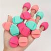 15PCS Finger Puff Makeup Set  Latex-Free Hydrophilic PU Blending Sponges and Air Cushion Powder Puffs (Macarons) view 2