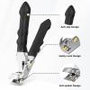 Angled Head Nail Clippers for Seniors Thick Nails, Slanted Curved Ingrown Toe Nail Clippers for Men Heavy Duty Large Toe Nail Clippers view 4