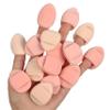 15PCS Finger Puff Makeup Set  Latex-Free Hydrophilic PU Blending Sponges and Air Cushion Powder Puffs (Watermelon) view 1