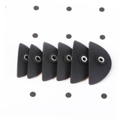 6 PCS Silicone Eyeshadow Stamp Set Eye Shadow Tools for Effortless Makeup Application Includes 2 2 and 2 Silicone Sheets Black