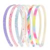 TKYPZY 6 Pack Glitter Headbands Thin Glitter Headband for Women Colorful Hair Accessories Plastic Sparkly Hairbands Sparkle Headband Bling Rainbow Hair Bands with Teeth Cute Non-Slip Head Band view 1