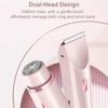 Bald Cat Razor for Women, Bald Cat Razor Body Trimmer, Comfort 2 in 1 Electric Lady Shaver, Dual Head Electric Razors for Women Leg Shaver Hair Remover (Purple) view 2