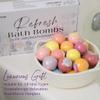 EvolutionUSA Refresh Bath Bombs for Women, 24 Lush Bath Bombs Mini Sized, Luxurious Womens Gift for Mother's Day, Easter, Birthday or Self Care, Luxurious & Relaxing Bathbombs, Womens Bath Balls view 3