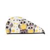 GDSHJKLW Animal Cartoon Owls Cute Drying Hair Caps Super Absorbent Soft Hair Drying Towel Quick Dry Coral Velvet Hair Drying Cap Hair Turban for Women Wet Hair Long Thick Hair view 1