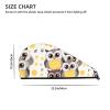 GDSHJKLW Animal Cartoon Owls Cute Drying Hair Caps Super Absorbent Soft Hair Drying Towel Quick Dry Coral Velvet Hair Drying Cap Hair Turban for Women Wet Hair Long Thick Hair view 4