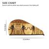 GDSHJKLW Ancient Egyptian Drying Hair Caps Super Absorbent Soft Hair Drying Towel Quick Dry Coral Velvet Hair Drying Cap Hair Turban for Women Wet Hair Long Thick Hair view 4