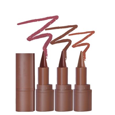 Aaiffey Gradient Lip Liner Matte Crayon Lipstick Set, Flawless Contour and Gradual Ombre Effect Lip Pencil High Pigmented Smudge Proof Waterproof Easy to Use Cone Tip (04#+06#+07#)