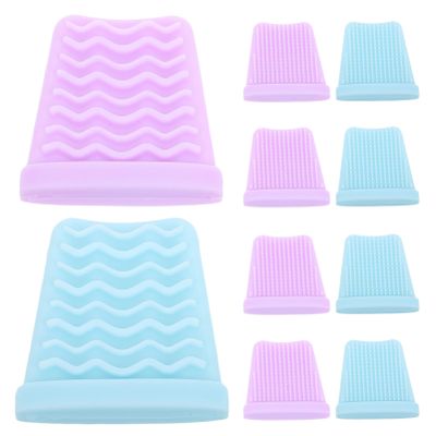 Healeved 10pcs Silicone Pore Spatula Cover for Blackhead Removal Tool Skin Scraper Sleeve for Facial Cleansing Professional and Home Use Easy to Various Spatulas