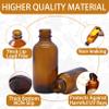 12 Pack 2oz Amber Glass Bottles for Vanilla Extract, Boston Round Leak-Proof Brown Glass Jars with Caps, Bonus Funnel - Ideal for Homemade Extracts, Essential Oils, DIY Christmas Party Gift Supplies view 4