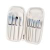 10Pcs Makeup Brushes With Holder,Full Face Soft Veagan Hair, Portable Ultra Soft Dense Flat Blush Concealer Blending Eyeshadow Brush (10+White zipper bag) view 1
