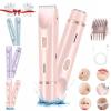 2 in 1 Bikini & Body Trimmer, Comfort 2 in 1 Electric Lady Shaver, Bikini Trimmer for Women Pubic Hair, Double-Headed Waterproof Wet and Dry view 1