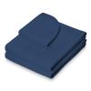 Bedding Bliss 3-Piece Massage Table Sheet Set Premium 600-Thread Count Soft Egyptian Cotton - Includes Massage Table Cover, Fitted Sheet and Face Rest Cover (Navy Blue Solid) view 2