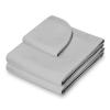 Bedding Bliss 3-Piece Massage Table Sheet Set Premium 600-Thread Count Soft Egyptian Cotton - Includes Massage Table Cover, Fitted Sheet and Face Rest Cover (Silver Solid) view 2