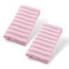 2pcs Exfoliating Washcloth, Loofah Body Scrub, Exfoliating Back Scrubber, Korean & Japanse Washcloth Bath Wash Cloth for Body Scrub, Back Cleaner Wash to Remove Dead Skin (Pink) view 1