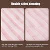 2pcs Exfoliating Washcloth, Loofah Body Scrub, Exfoliating Back Scrubber, Korean & Japanse Washcloth Bath Wash Cloth for Body Scrub, Back Cleaner Wash to Remove Dead Skin (Pink) view 2