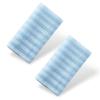 2pcs Exfoliating Washcloth, Loofah Body Scrub, Exfoliating Back Scrubber, Korean & Japanse Washcloth Bath Wash Cloth for Body Scrub, Back Cleaner Wash to Remove Dead Skin (Blue) view 1