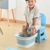 Collapsible Foot Bath Basin, Portable Foot Soaking Tub with Massage Bumps, Plastic Foot Bath Soak Tub for Camping, Travel, and Everyday view 3