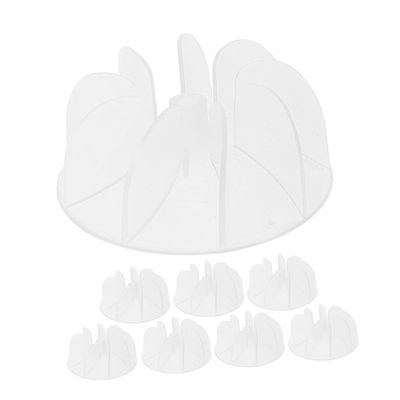 8pcs Plastic Hair Dryer Fan Blades Replacement Parts, 4.2mm