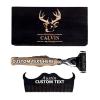 Custom Shaver with TEXT/LOGO,Personalized shaver gifts for fathers, boyfriends, husbands,Gift Box Optional: wood color, black view 1