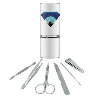 Superman Krypto Earth Shield Stainless Steel Manicure Pedicure Grooming Beauty Care Travel Kit