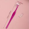 3-Piece Eyebrow Razor Set, T-Shaped Stainless Steel Safety Razors for Eyebrow Shaping & Facial Hair Trimming (Purple) view 4