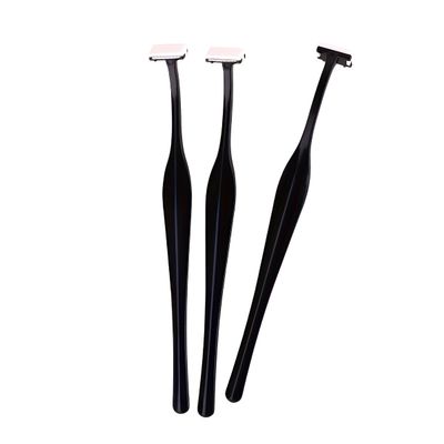 3pcs T-Shaped Eyebrow Razor Set for Women, Stainless Steel Facial Hair Trimmer with Safety Blades for Eyebrow Shaping, Fine Hair Removal, Compact Anti-Slip Design  Yellow