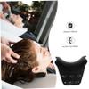 Shampoo Bowl Neck Pillow with Suction Cups Silicone Black view 4