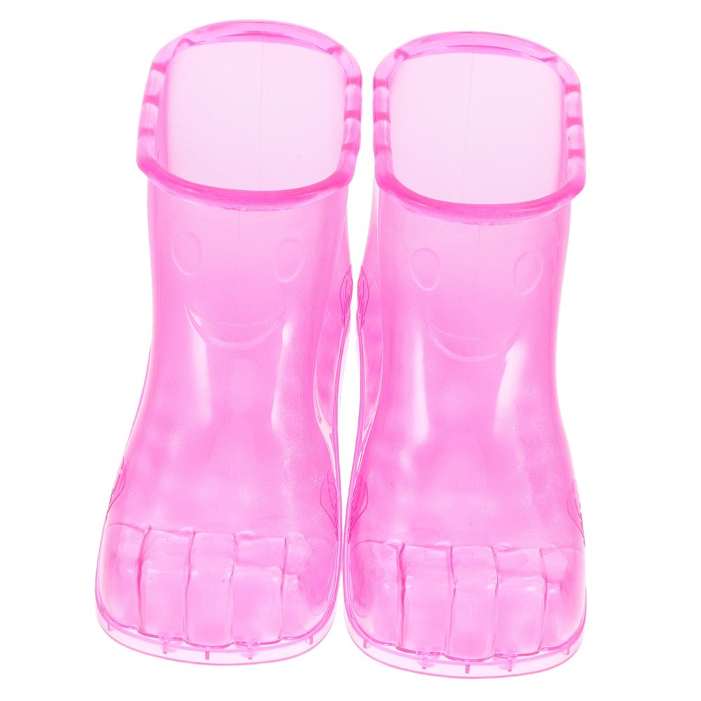 ARTSEWPLY High-Top Foot Massage Shoes for Spa Relaxation PVC Foot Soak Shoes Heat Therapy