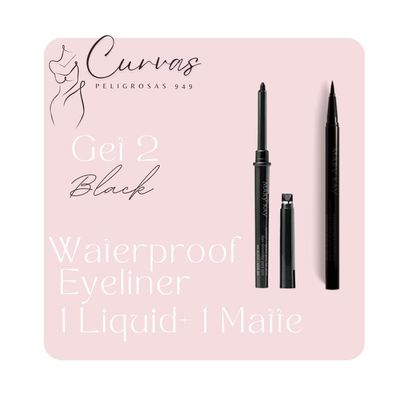 Choose ypur Set Black Eyeliners (Black, 1 Matte+1 Liquid)