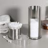 NOENNULL Makeup Storage Stainless Steel Cotton Pads Swab Organizer Box Cosmetic Case view 2