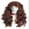 TTYAO REII Nut Brown Long Wavy Curly Wig Fashion Natural Layered Hair Casual Daily Wig with Bangs Synthetic Hair (Brown) view 1