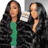 100% Human Hair, 6x4 Wear and Go Wig, [2-year life], 210% Density Body Wave Glueless Closure Wigs Human Hair Pre Plucked Pre Cut Middle Part, 26 Inch view 1